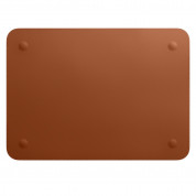 Apple Leather Sleeve - оригинален кожен калъф, тип джоб за MacBook 12 (тъмнокафяв) 1