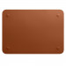 Apple Leather Sleeve - оригинален кожен калъф, тип джоб за MacBook 12 (тъмнокафяв) 2