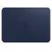 Apple Leather Sleeve - оригинален кожен калъф, тип джоб за MacBook 12 (тъмносин) 2