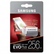 Samsung MicroSDXC 256GB EVO Plus UHS-I Memory Card U3, Class 10, 4K Ultra HD - MicroSDXC памет със SD адаптер за Samsung устройства (подходяща за GoPro)( Модел 2017) 5