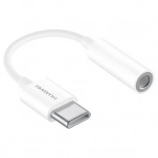 Huawei USB-C to 3.5mm Cable CM20 - пасивен адаптер USB-C към аудио 3.5 мм. за устройства с USB-C порт (бял)