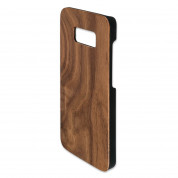 4smarts Clip-On Cover Trendline Wood Walnut - поликарбонатов кейс с гръб от истинско дърво за Samsung Galaxy S8 (орех)