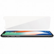 Macally Tempered Glass Protector - калено стъклено защитно покритие за дисплея на iPhone 11 Pro, iPhonе X, iPhone XS (прозрачен) 3