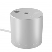 TechMatte Aluminium Apple Pencil Charging Dock - зареждаща алуминиева док станция с вграден кабел и поставка за Apple Pencil (сребриста) 1