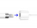 TechMatte Apple Pencil Charging Adapter for iPad Pro (30см.) - кабел (USB към женски Lightning) за зареждане на Apple Pencil от iPad Pro (бял) 2