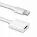 TechMatte Apple Pencil Charging Adapter for iPad Pro (30см.) - кабел (USB към женски Lightning) за зареждане на Apple Pencil от iPad Pro (бял) 3