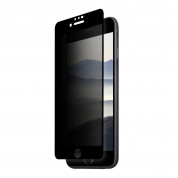 Eiger Privacy 3D Tempered Glass - калено стъклено защитно покритие с извити ръбове и определен ъгъл на виждане за целия дисплея на iPhone 8 Plus, iPhone 7 Plus, iPhone 6S Plus, iPhone 6 Plus (черен-прозрачен)