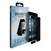 Eiger Privacy 3D Tempered Glass - калено стъклено защитно покритие с извити ръбове и определен ъгъл на виждане за целия дисплея на iPhone 8 Plus, iPhone 7 Plus, iPhone 6S Plus, iPhone 6 Plus (черен-прозрачен) 3