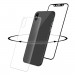 Eiger 3D 360 Screen Protector Back and Front Glass - калени стъклени защитни покрития за дисплея и задната част на iPhone XS, iPhone X (черен-прозрачен) 1