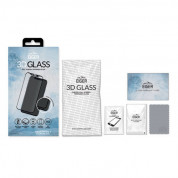 Eiger 3D 360 Screen Protector Back and Front Glass - калени стъклени защитни покрития за дисплея и задната част на iPhone XS, iPhone X (черен-прозрачен) 10