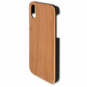 4smarts Clip-On Cover Trendline Wood Cherry - поликарбонатов кейс с гръб от истинско дърво за iPhone XS, iPhone X (череша)