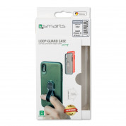4smarts Clip-On Cover Loop-Guard - удароустойчив хибриден кейс с каишка за задържане за iPhone SE (2022), iPhone SE (2020), iPhone 7, iPhone 8 (прозрачен) 3