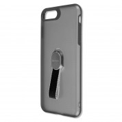 4smarts Clip-On Cover Loop-Guard - удароустойчив хибриден кейс с каишка за задържане за iPhone 7 Plus, iPhone 8 Plus (чевен-прозрачен)