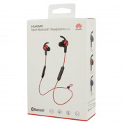 Huawei BT Sport-Headset Lite AM61 - безжични спортни слушалки за iPhone, Samsung, Sony, HTC и мобилни телефони с Bluetooth (черен-червен) 1