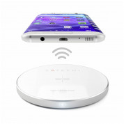 Satechi Wireless Charging Pad Fast Charge - поставка (пад) за безжично захранване за QI съвместими устройства (сребрист) 5