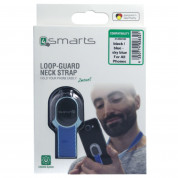 4smarts Loop-Guard Neck Strap for Smartphones black / blue - sky blue 3