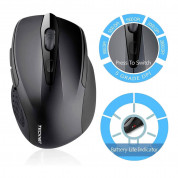 TeckNet BM307 Bluetooth Mouse - ергономична безжична мишка с блутут (за PC) (черна) 1