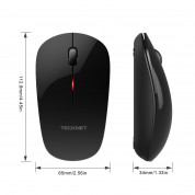 TeckNet WM008 2.4G Wireless Mouse - ергономична безжична мишка (за Mac и PC) (черна) 1