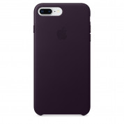 Apple iPhone Leather Case - оригинален кожен кейс (естествена кожа) за iPhone 8 Plus, iPhone 7 Plus (лилав)