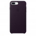 Apple iPhone Leather Case - оригинален кожен кейс (естествена кожа) за iPhone 8 Plus, iPhone 7 Plus (лилав) 1