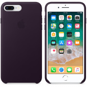 Apple iPhone Leather Case - оригинален кожен кейс (естествена кожа) за iPhone 8 Plus, iPhone 7 Plus (лилав) 2