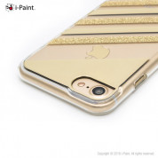 iPaint Glamour Gold Case - дизайнерски TPU кейс за iPhone SE (2022), iPhone SE (2020), iPhone 8, iPhone 7 (златист) 1