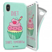 iPaint Cup Cake Soft Case for iPhone XS, iPhone X