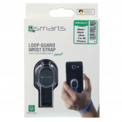 4smarts Loop-Guard Wrist Strap - каишка за китката против изпускане на вашия смартфон (черен-сребрист) 3