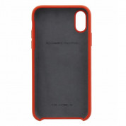 Ferrari Urban SF Silicone Case - дизайнерски силиконов (TPU) калъф за iPhone XS, iPhone X (червен) 1