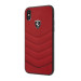 Ferrari Heritage Quilted Leather Hard Case - кожен кейс (естествена кожа) за iPhone X (червен) 1