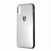 Ferrari Heritage Aluminium Hard Case - дизайнерски алуминиев кейс за iPhone XS, iPhone X (сребрист) 1