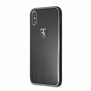 Ferrari Heritage Aluminium Hard Case for iPhone XS, iPhone X (black) 7