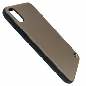 BMW Signature Genuine Leather Soft Case - кожен кейс (естествена кожа) за iPhone XS, iPhone X (кафяв) 1