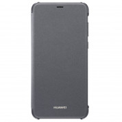 Huawei Flip Cover - оригинален кожен калъф за Huawei P Smart (черен)