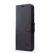 JT Berlin LeatherBook Kreuzberg Case - хоризонтален кожен (естествена кожа) калъф тип портфейл за Nokia 8 (черен) 1