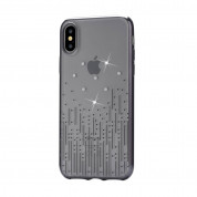 Devia Crystal Meteor Case with Swarovski Elements for iPhone XS, iPhone X  (gun black)