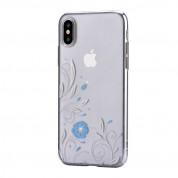 Devia Crystal Petunia Case with Swarovski Elements for iPhone XS, iPhone X (silver) 1