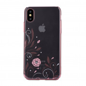 Devia Crystal Petunia Case with Swarovski Elements for iPhone XS, iPhone X (red)