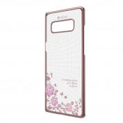 Devia Crystal Joyous Case - поликрабонатов кейс за Samsung Galaxy Note 8 (с кристали Сваровски) (розово злато) 1