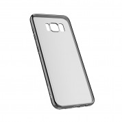 Devia Glitter Soft Case - силиконов (TPU) калъф за Samsung Galaxy S8 Plus (прозрачен-черен)