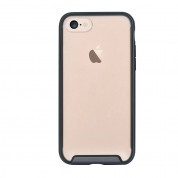 Comma Urban Hard Case - хибриден удароустойчив кейс за iPhone 8, iPhone 7 (черен-прозрачен)