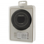 Samsung Inductive Wireless Fast Charge Stand NG930TB - поставка (пад) за безжично захранване с 2.1А захранване и MicroUSb кабел за QI съвместими устройства (черен)