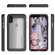 Ghostek Atomic Slim Case - хибриден удароустойчив кейс за iPhone XS, iPhone X (черен) 4