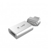 LMP USB-C Magnetic Safety Charging Adapter - USB-C към USB-C магнитен адаптер за MacBook и устройства с USB-C порт (сребрист)
