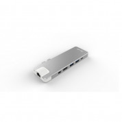LMP USB-C Compact Dock 4K Pro - мултифункционален хъб за свързване на допълнителна периферия за компютри с USB-C (сребрист)