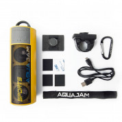 AquaJam AJ2 Waterproof IPX7 Speaker - водоустойчив безжичен спийкър с микрофон и вградена батерия за мобилни устройства (жълт) 3