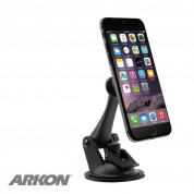 Arkon Magnetic In Car Holder - магнитна поставка за таблото или стъклото на кола за iPhone и смартфони (черна)