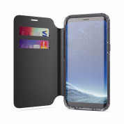 SoSkild Defend Wallet - кожен флип калъф с висока защита за Samsung Galaxy S8 (тъмносин) 1