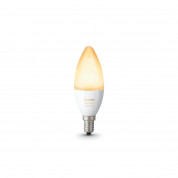 Philips Hue White Ambiance 6W E14 - единична лампа E14 с бяла светлина за безжично управляемо осветление за iOS и Android устройства
