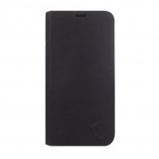 JT Berlin Folio Case - хоризонтален кожен (веган кожа) калъф тип портфейл за Sony Xperia XZ1 compact (черен)